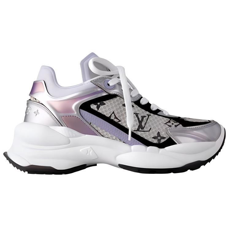 LOUIS VUITTON Run 55 Low-Top Casual Shoes Women's Purple