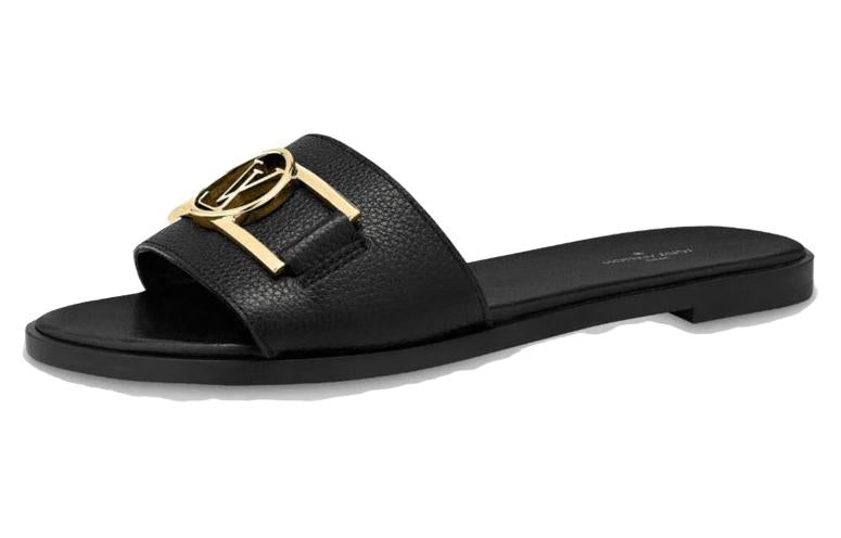 LOUIS VUITTON Lock It Slides 'Black' Women's