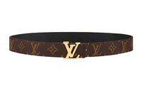 LOUIS VUITTON Leather Leather Belts Women's Brown Width: 3cm