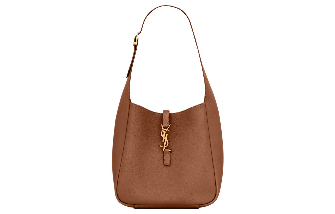 SAINT LAURENT LE5A7 Cow Leather Hobo Handbag, Shoulder Bag Women's