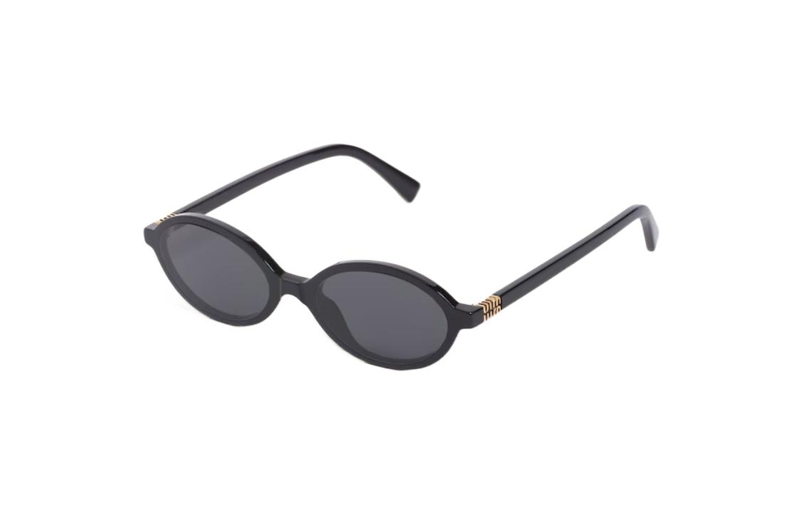 MIU MIU Oval Sunglasses Unisex Black