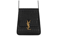 SAINT LAURENT KAIA Calfskin Crossbody Bag Shoulder Bag Women's Black