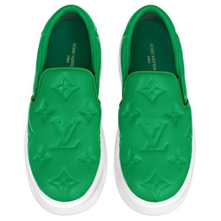LOUIS VUITTON Beverly Hills Casual Shoes Men's Green