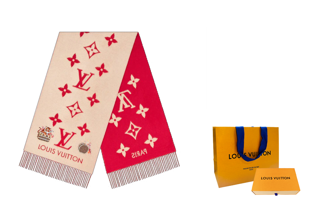 LOUIS VUITTON Cashmere Scarves Unisex