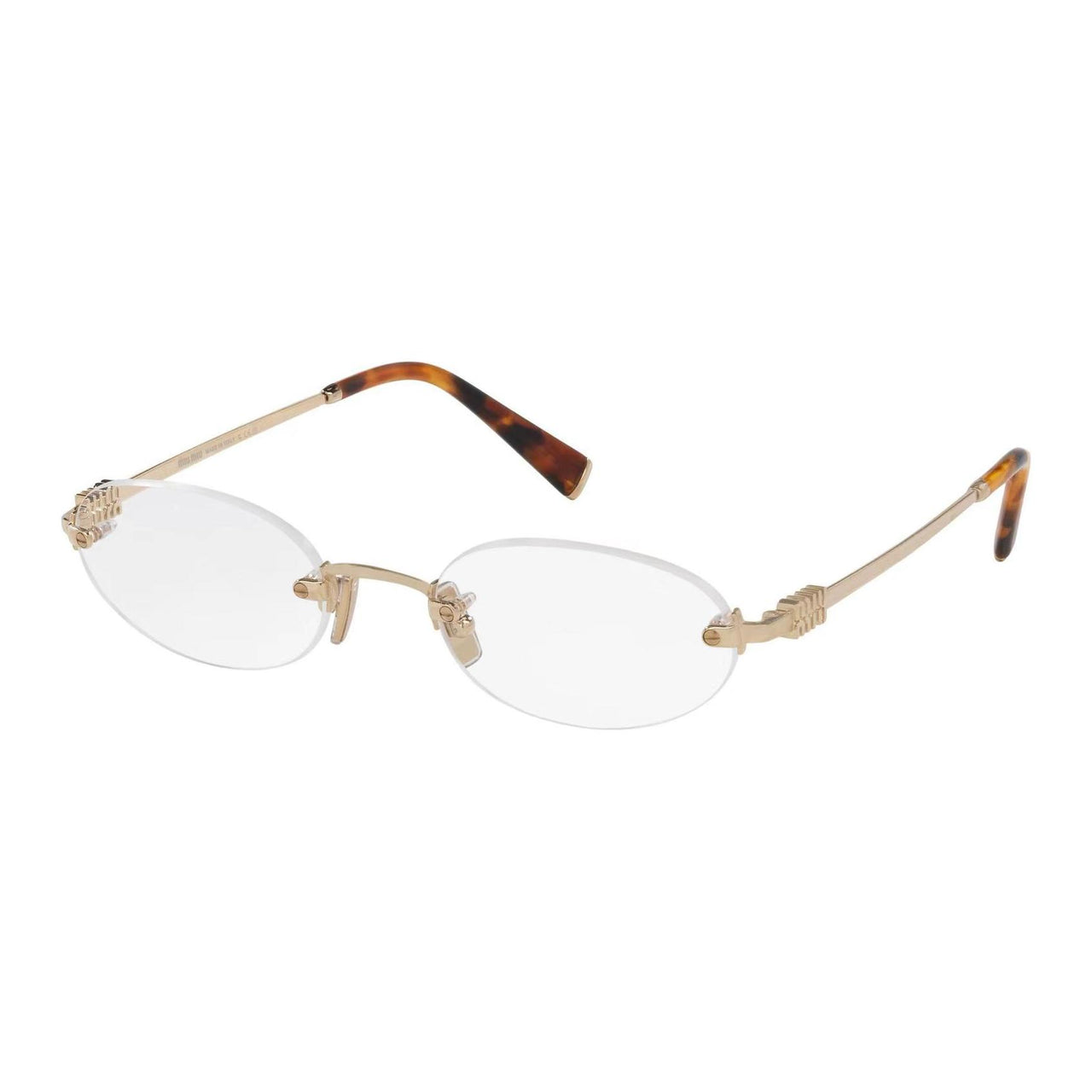 MIU MIU Eyewear Tortoiseshell detail Oval frame Sunglasses