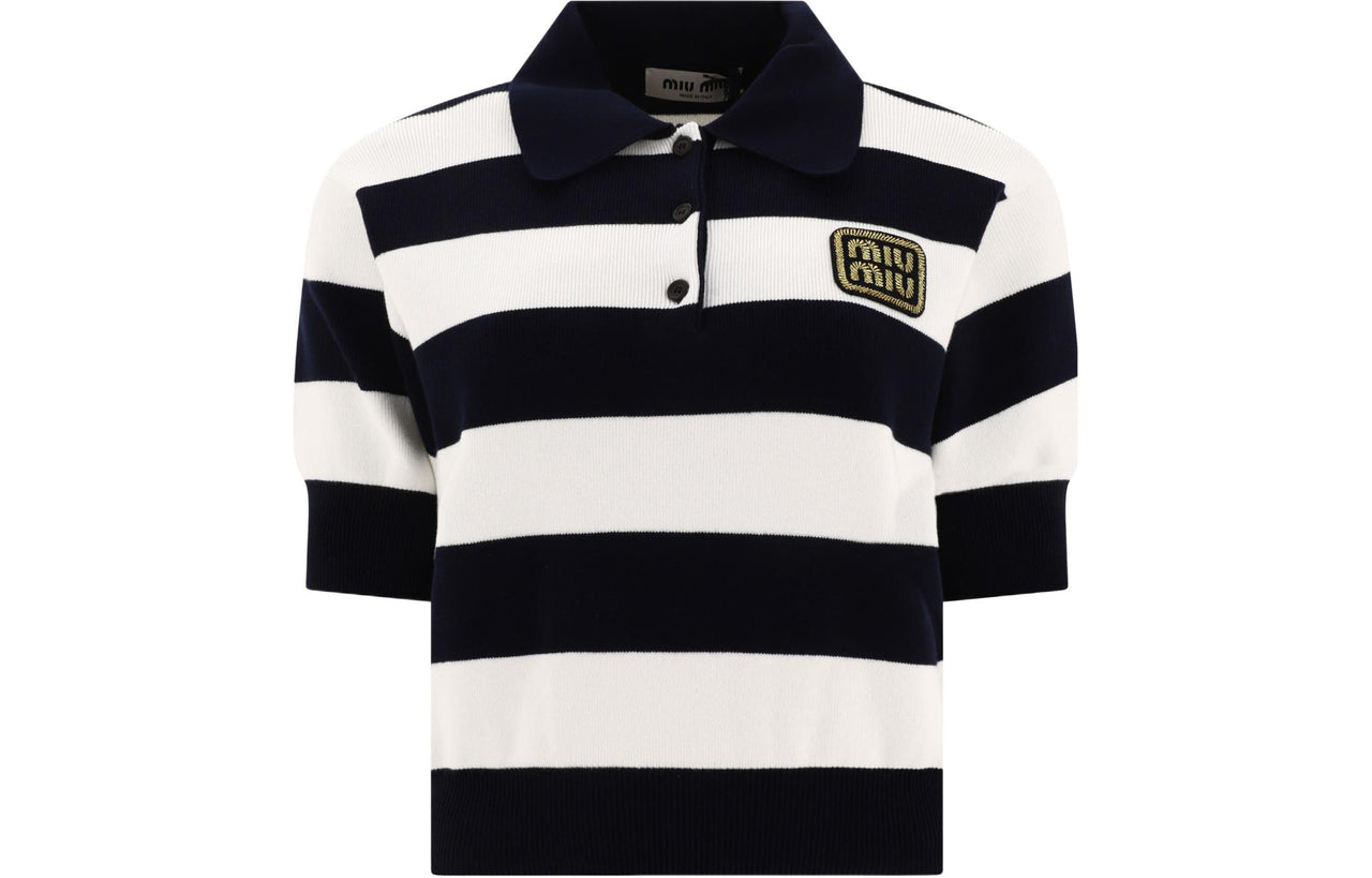 MIU MIU SS24 Polo Shirt Women's Multicolor