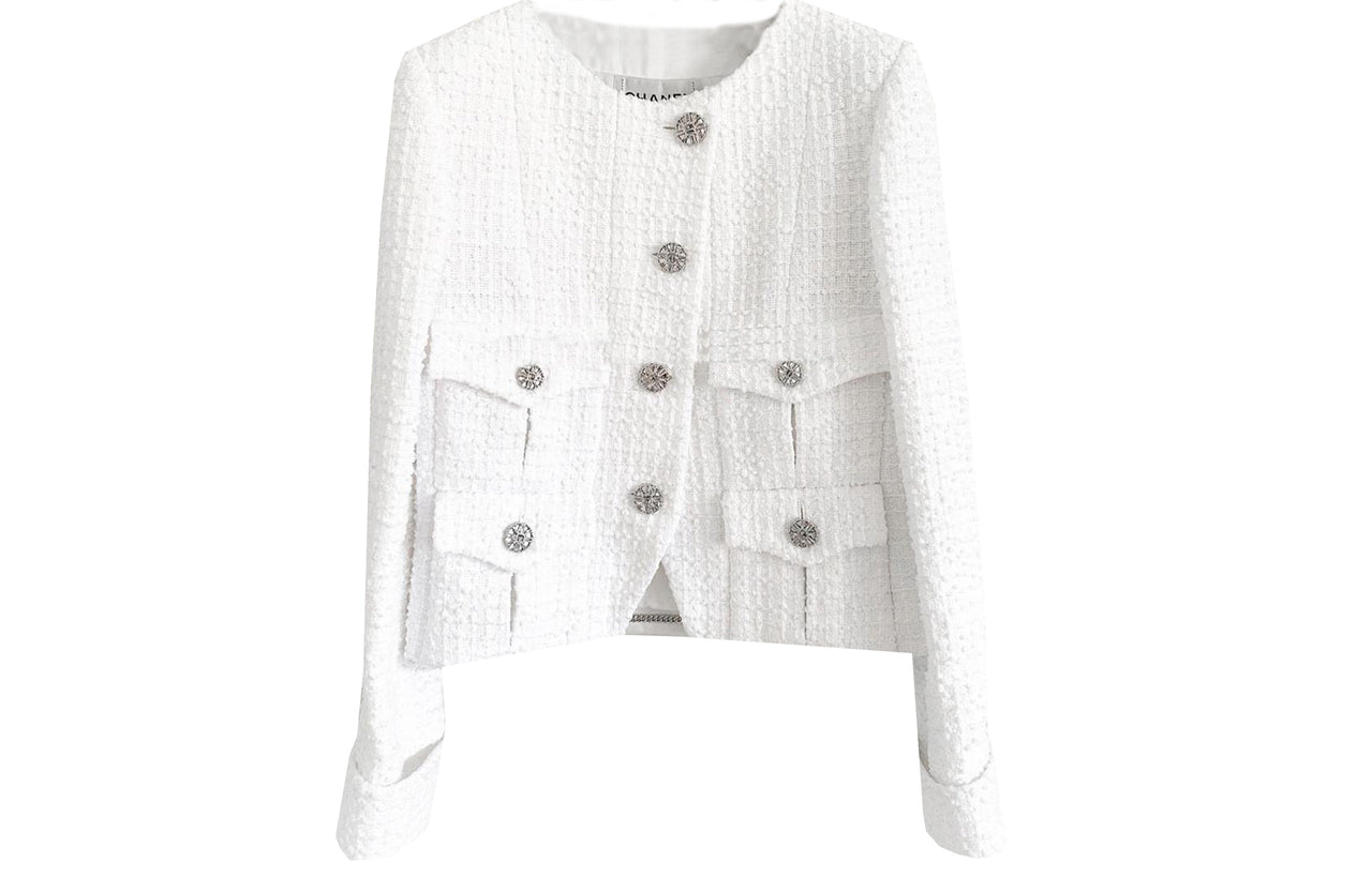 CHANEL SS23 Jackets Coats Women's White