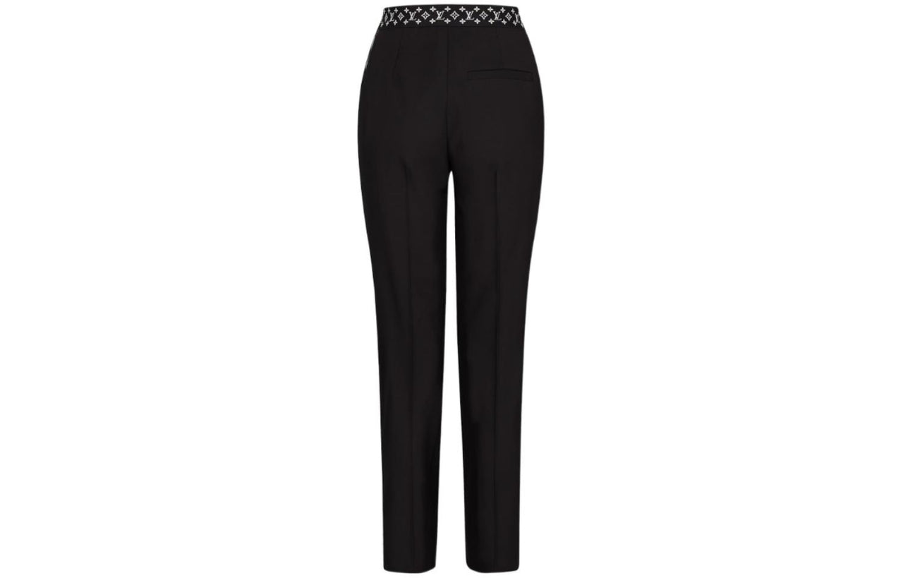 LOUIS VUITTON Straight Cut Pants With Monogram Elastic Belt