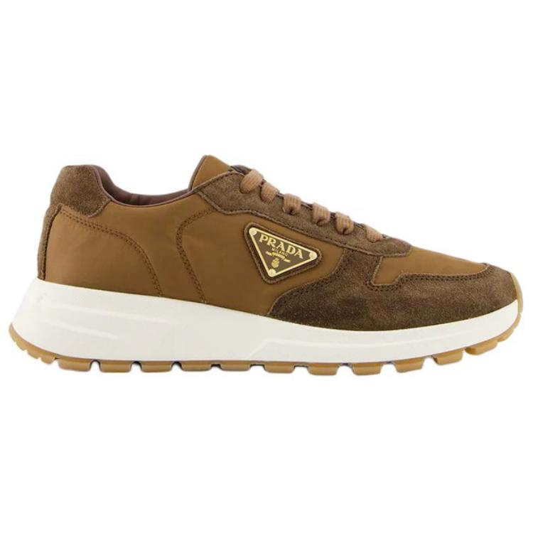 PRADA Re Nylon Low Top Casual Shoes Men's Brown