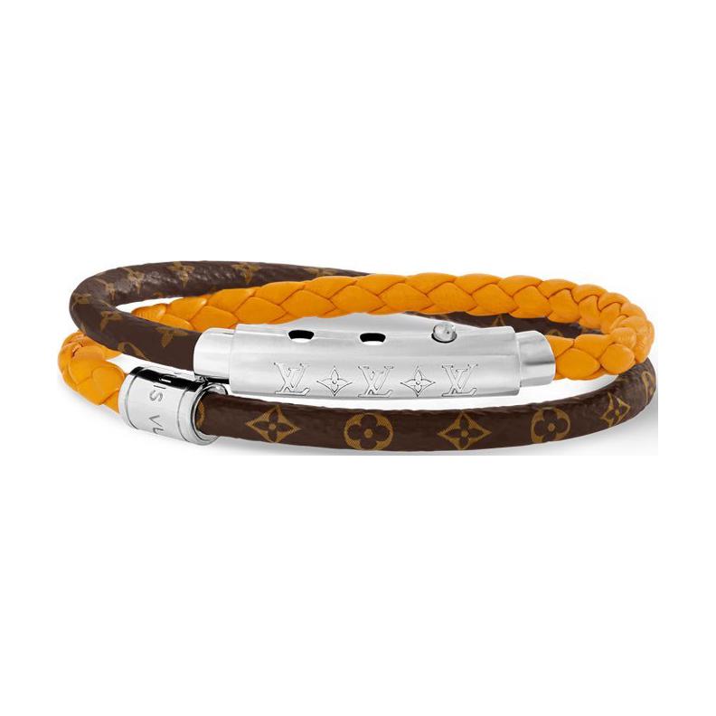 LOUIS VUITTON Monogram Double Spin Bracelet