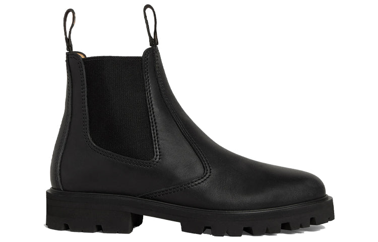 CELINE Short Chelsea Boots Women's Black