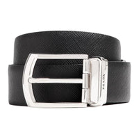 PRADA Reversible Saffiano Leather Belt