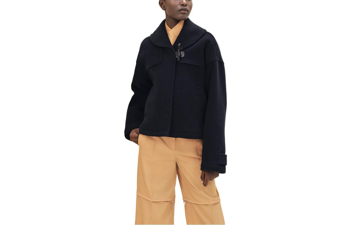 HERMES Jacket Women's Black Blue