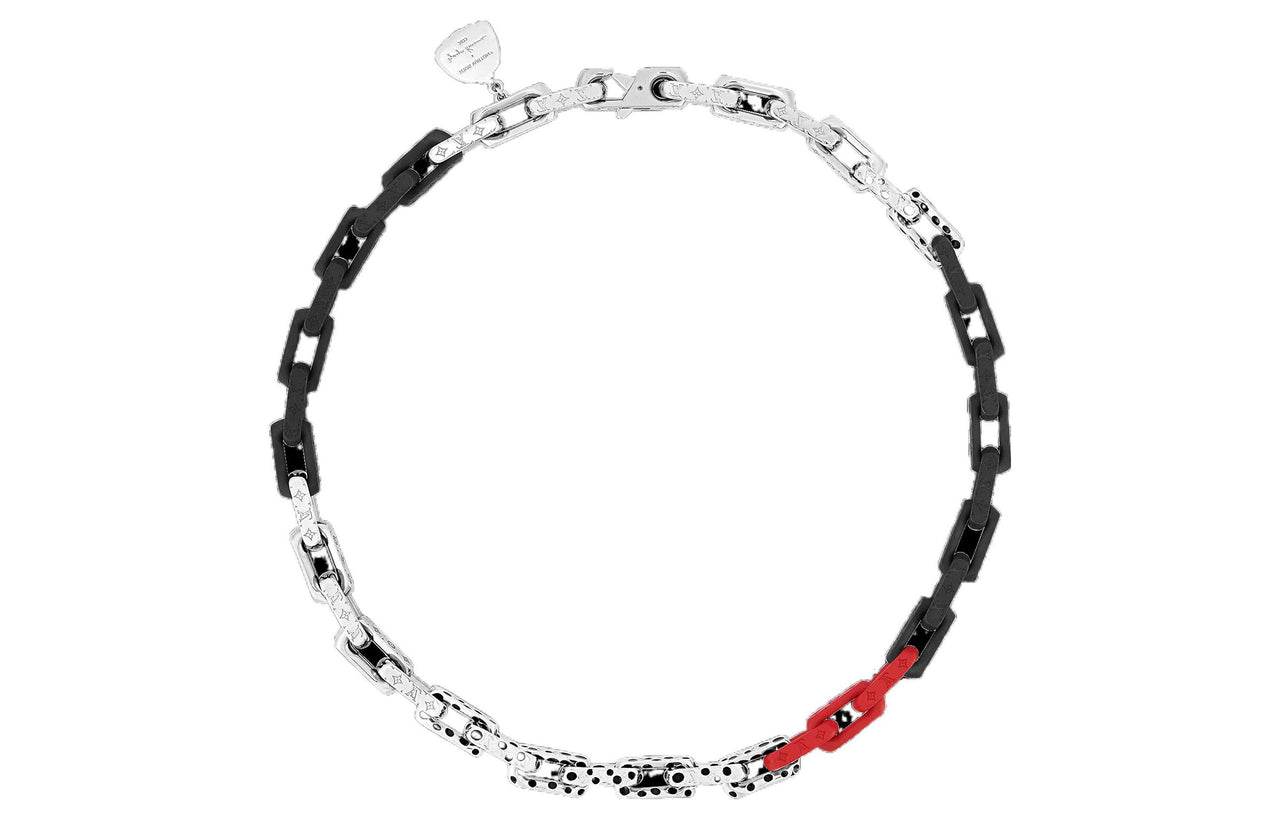 LOUIS VUITTON X Yayoi Kusama Monogram Chain Necklace