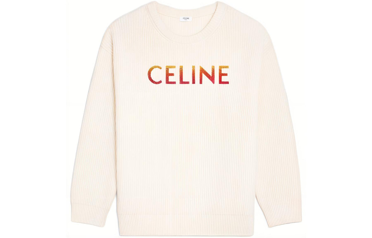 CELINE Sweatshirts Men Ecru