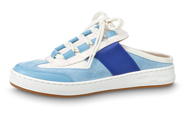 LOUIS VUITTON Lous Abrasion Resistant Stylish Sandal Women's Blue White