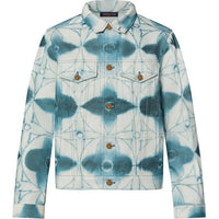LOUIS VUITTON SS23 Denim Jacket Men's Blue Gray