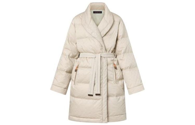 LOUIS VUITTON 1AC0HR Monogram Jacquard Puffer Wrap Coat