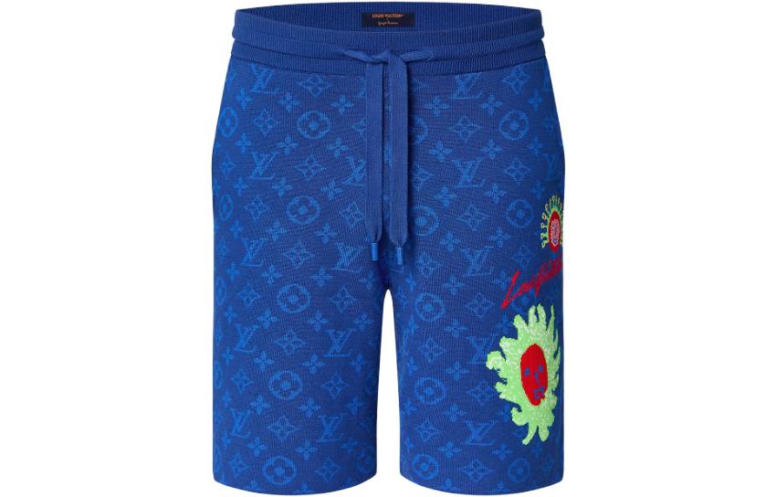 LOUIS VUITTON Louis Vuitton X Yayoi Kusama SS23 Casual Shorts Men's Blue