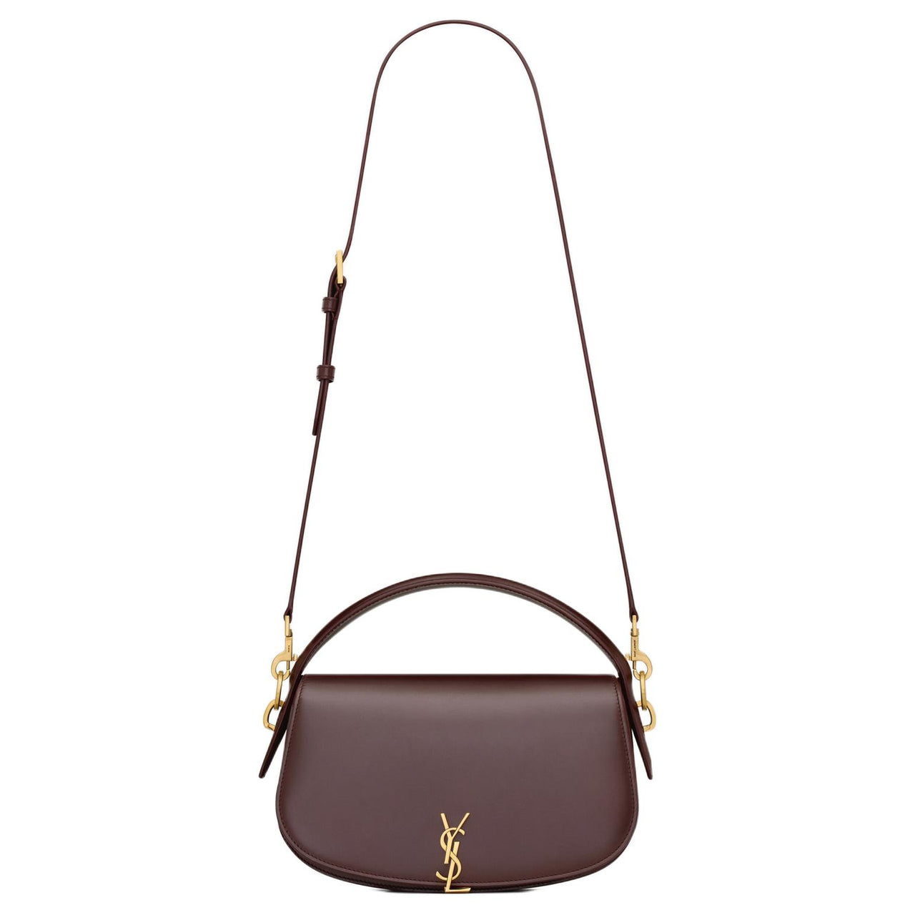SAINT LAURENT Cow Leather Shoulder Bag, Crossbody Bag, Handbag Women's Grape