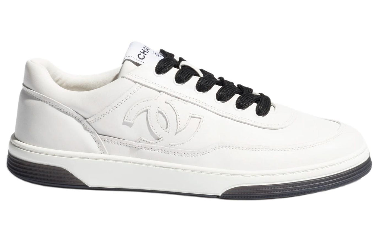 CHANEL 24C Low Top Skateboard Shoes Unisex White