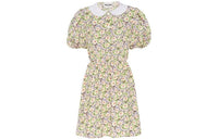 MIU MIU Short Sleeved Dress Women's Yellow