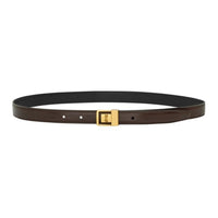 SAINT LAURENT - Leather Belts Women's Brown Width: 2CM