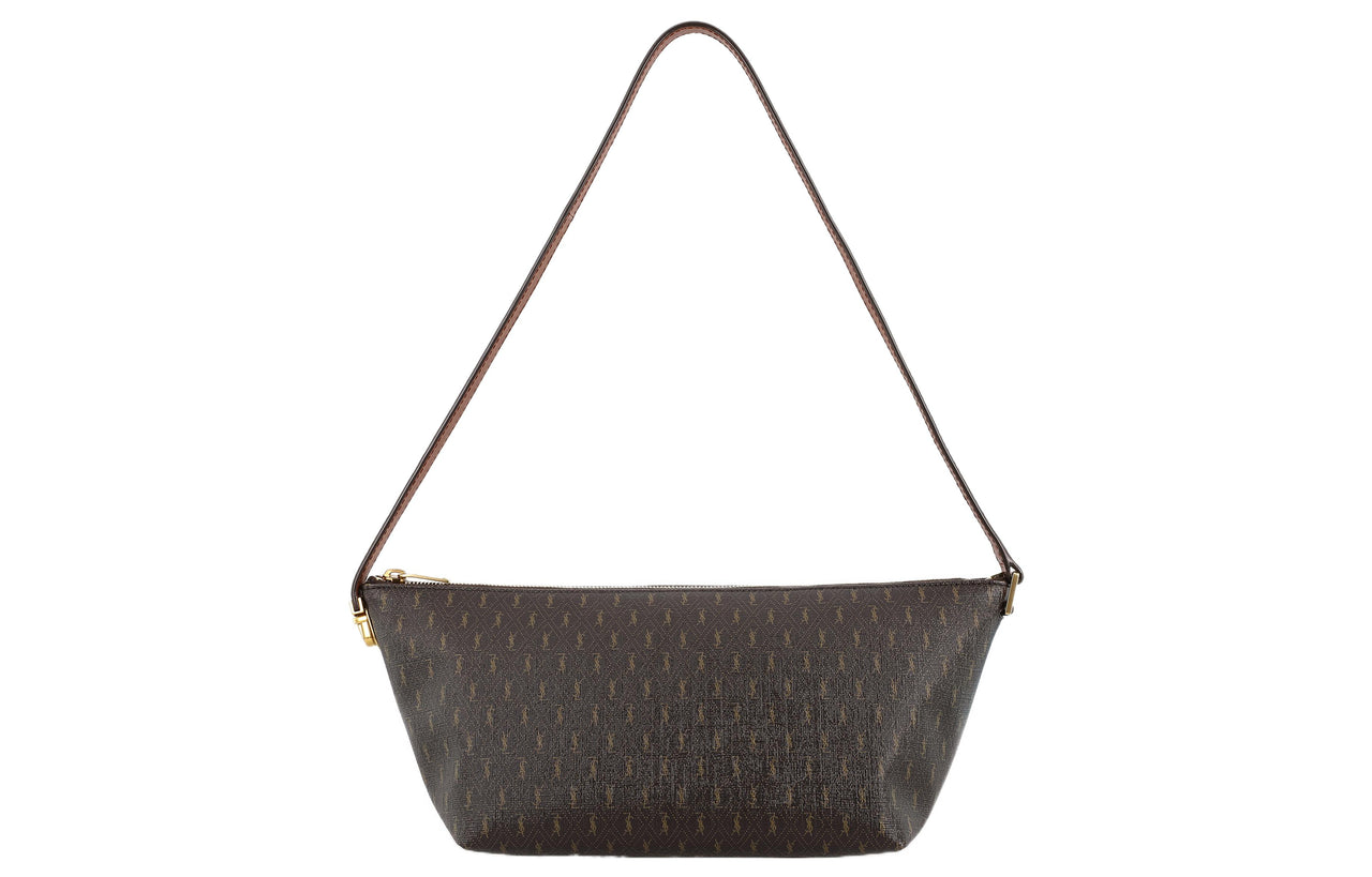 SAINT LAURENT Monogramme Canvas With Smooth Leather Shoulder Bag, Portable Crossbody Bag Women's