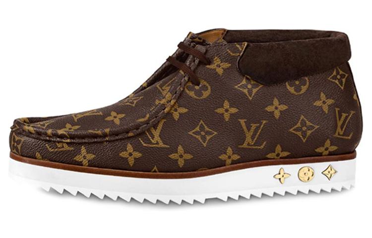 LOUIS VUITTON Mods Ankle Boots 'Brown Monogram'