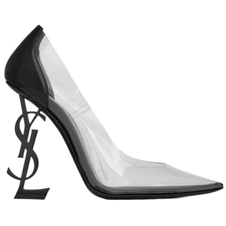 SAINT LAURENT Irregular Heel High Heels 11cm Women's Black