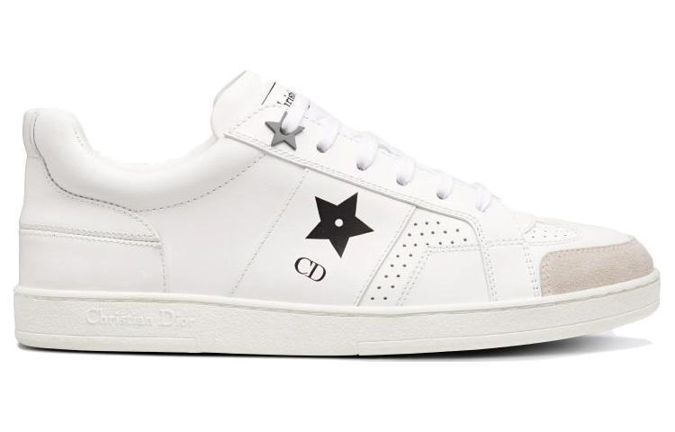 DIOR Star Platform Shoes Low Top Skateboard Shoes Women's White
