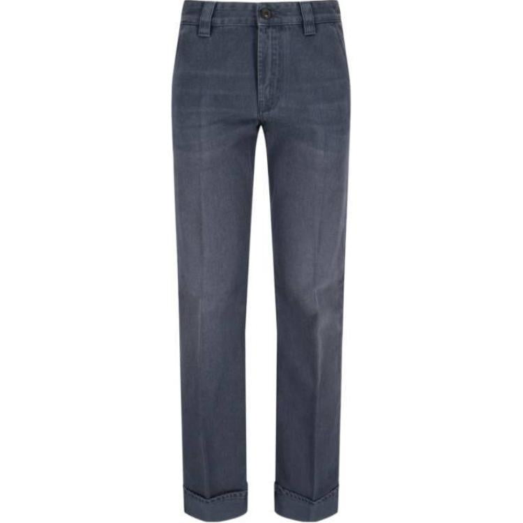 MIU MIU Logo Detailed Trousers