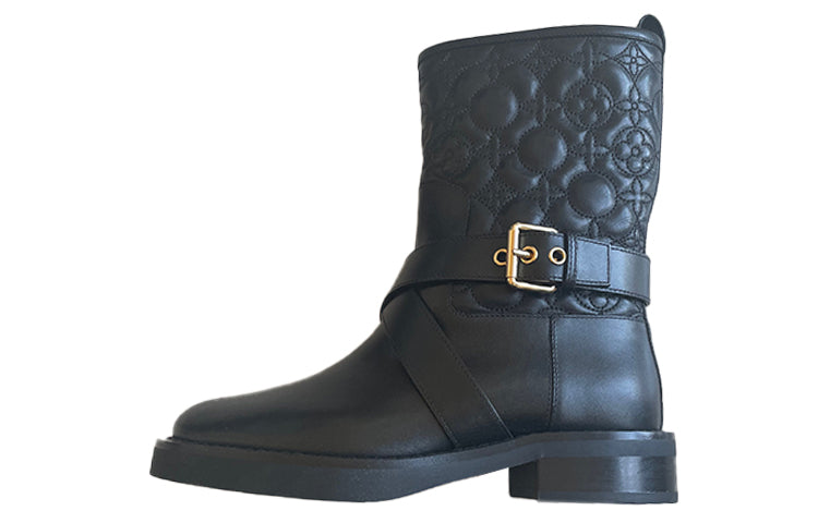 LOUIS VUITTON Quilted Boots 'Black' Women's