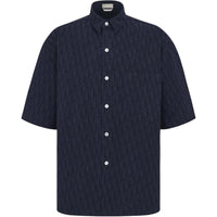 DIOR Quarterly New Products Shirts Men Marine Blue