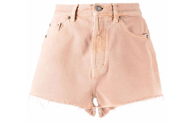 SAINT LAURENT Frayed Hem Denim Shorts
