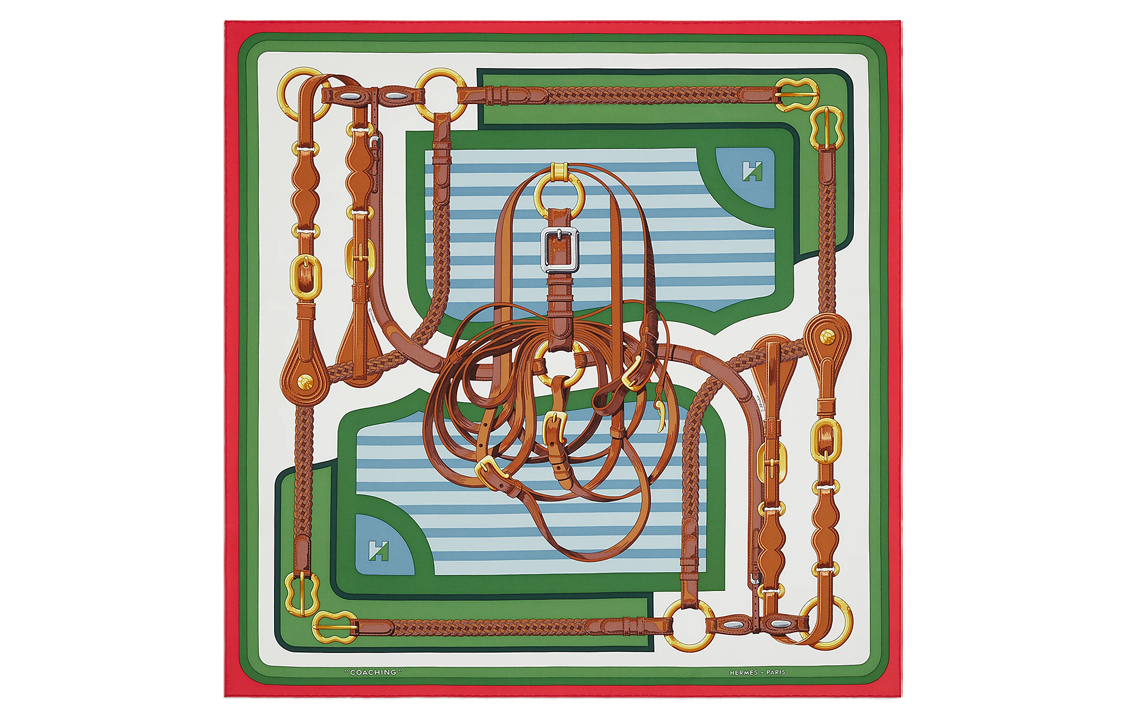 HERMES Silk Scarves Women's Multicolor