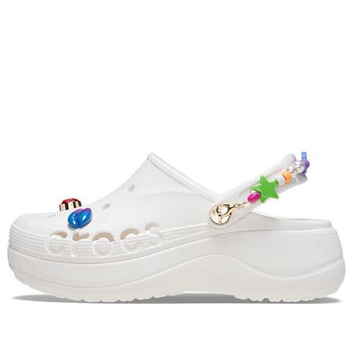 (WMNS) Crocs Baya Midsummer Platform Clogs 'White Pink' 210091-1LI