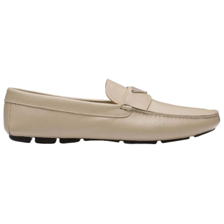 PRADA Triangle-logo Penny-slot Loafers