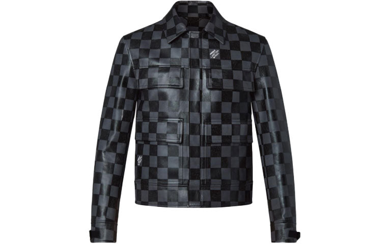 LOUIS VUITTON Damier Leather Jacket