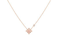 LOUIS VUITTON Rose Gold Pink Mother Of Pearl Necklaces Women's