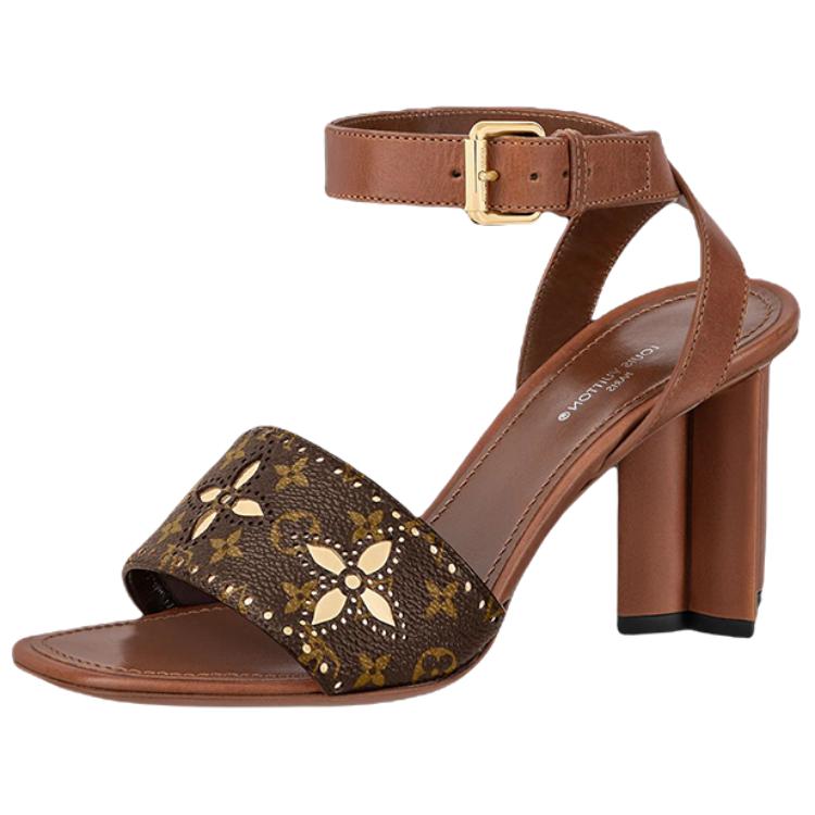 LOUIS VUITTON Stylish Sandals Women's Umber