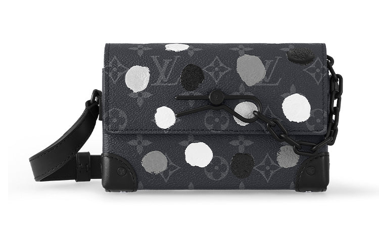 LOUIS VUITTON X Yayoi Kusama Steamer Wearable Wallet Monogram Eclipse Black/Silver