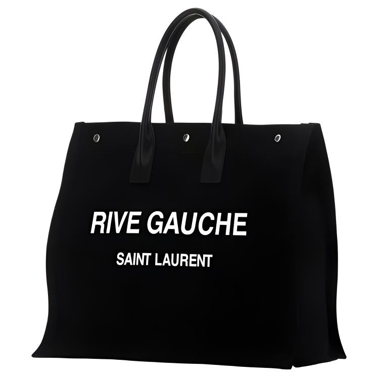 SAINT LAURENT Cotton Handbag Large Size Men's Black