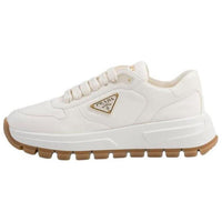PRADA Triangle-logo Leather Sneakers