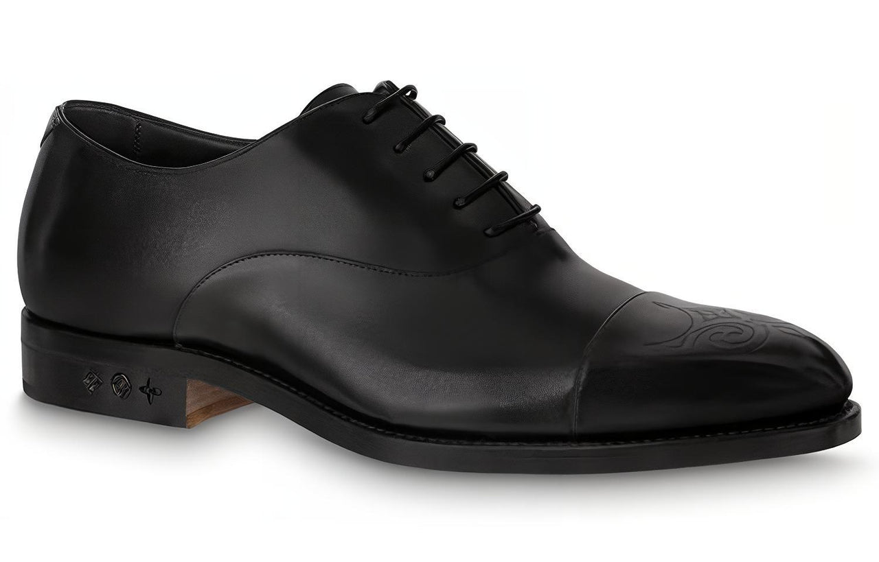 LOUIS VUITTON Monceau Flex Richelieu Derby Shoes 'Black'