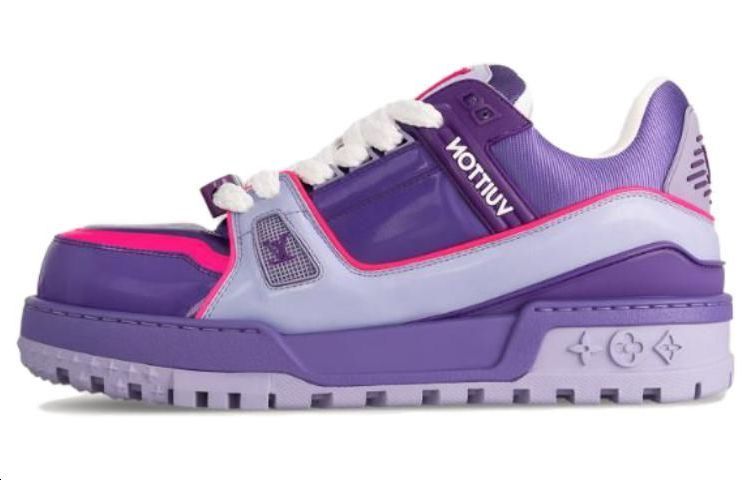 LOUIS VUITTON Trainer Maxi Low-Top Skateboard Shoes Men's Purple
