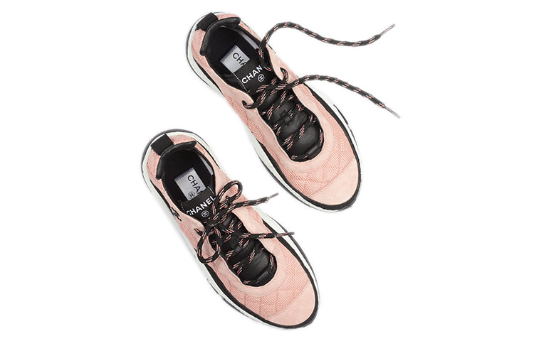 CHANEL Low Top Casual Shoes Women's Pink