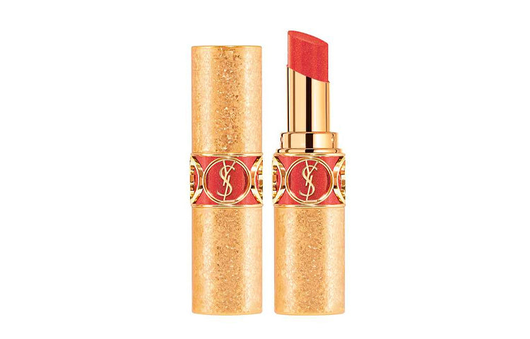 SAINT LAURENT 2021 Christmas Limited Gilded Round Tube Lipsticks