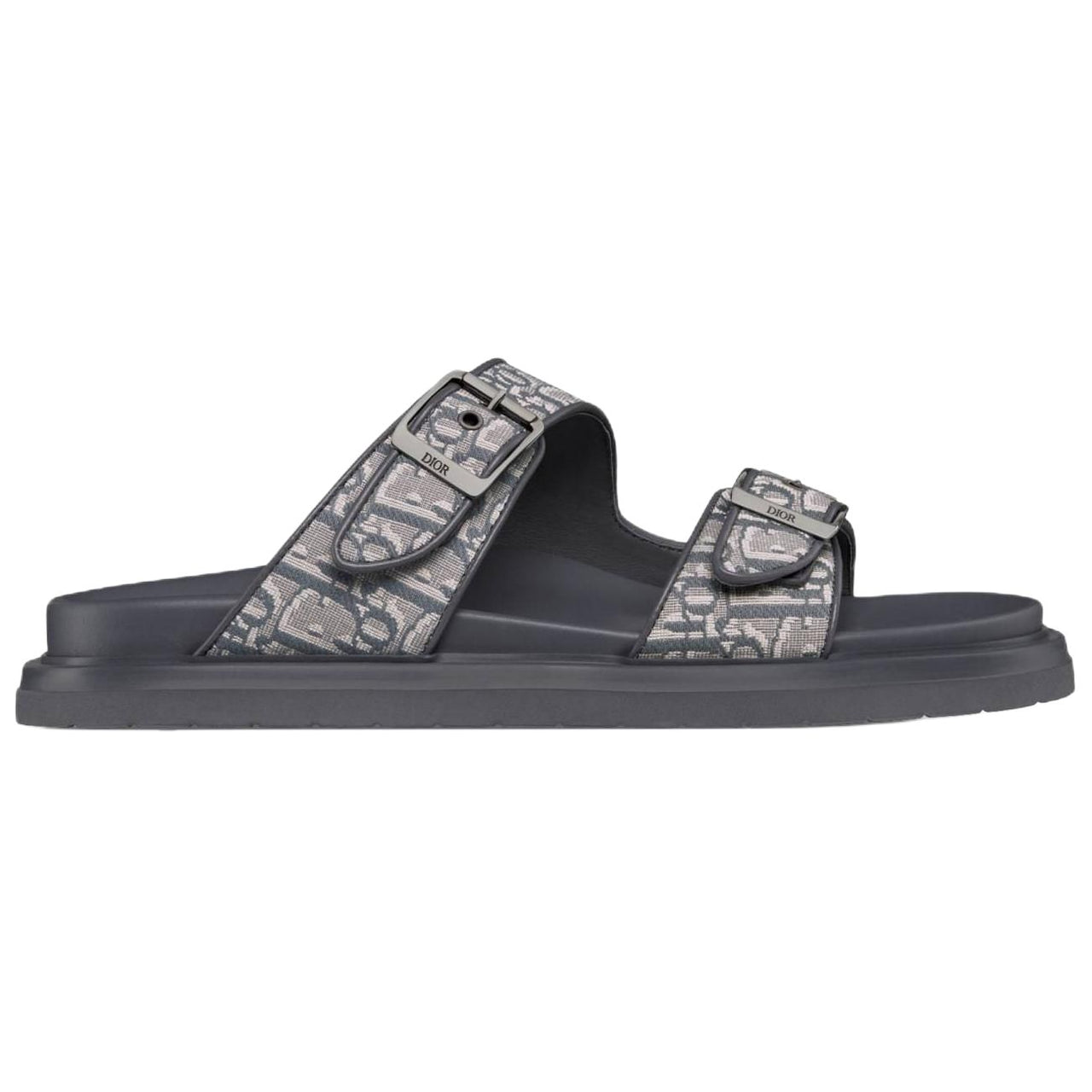 DIOR Aqua Slide Slippers Men's Dark Gray