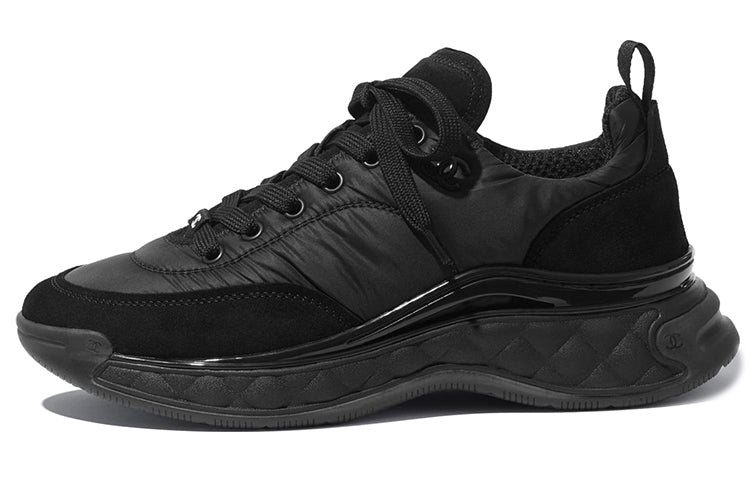 CHANEL Cushioned Slip Resistant Low Top Casual Shoes Women's Black
